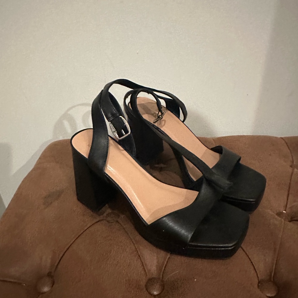 a new day Black Platform Heels